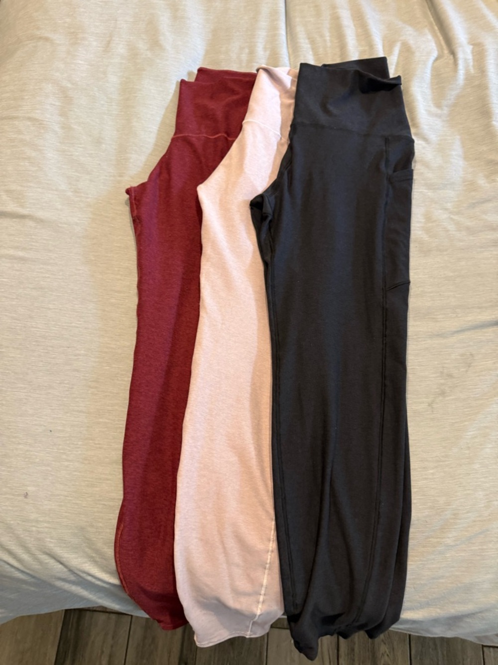 Everyday High-Waist Leggings Pack — Black, Blush, Burgundy